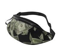 Marsupio unisex con simbolo del dollaro, accessorio da viaggio per occhiali da sole, portafogli, passaporti e chiavi