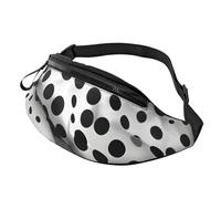 Marsupio unisex con stampa a pois, regolabile, sicuro per viaggi, escursionismo, ciclismo e corsa