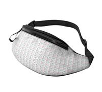 Marsupio unisex con stampa astratta con schizzi di vernice, leggero, regolabile, per corsa, escursionismo, attività all'aperto