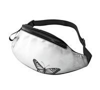 Marsupio unisex con stampa di farfalle e margherite, regolabile, sicuro per viaggi, escursionismo, ciclismo e corsa