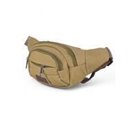 Marsupio uomo donna con cintura regolabile Bag Borsa a Tracolla Borsello Sportivo con Multi Tasche Singola Spalla per Tempo Libero trekking Bici in Offerta (Sabbia, MS23-0101)