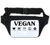 Marsupio Vegan Compassion for The People for The Planet Nonviolance for Animals Marsupio Bianco