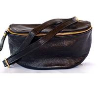 marsupio VERA PELLE morbida piccolo tracolla portatelefono borsetta nero