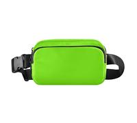 Marsupio verde prato Chartreuse tinta unita tinta unita alla moda da corsa marsupio per donne uomini grande capacità con cinghia regolabile per allenamento corsa escursionismo bolsas de cintura para
