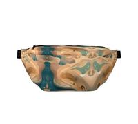 Marsupio versatile con affreschi faraonici egiziani, tasche con cerniera, ideali per viaggi, corsa, escursionismo e ciclismo, Mistero dell'Arte, Taglia unica