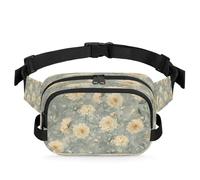 Marsupio vintage con crisantemo multifunzione, per viaggi, sport, corsa, marsupio, borsa da cintura, per donne, uomini, bambini, ragazze e ragazzi, Colore, XL, Organizer per borse