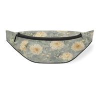 Marsupio vintage con crisantemo per donne, uomini, bambini, ragazze, ragazzi, marsupi, marsupi, marsupio per viaggi, sport, corsa, Colore, M, Organizer per borse