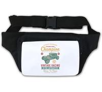 Marsupio Vintage Racing Muscle Car Born to Race Bianco