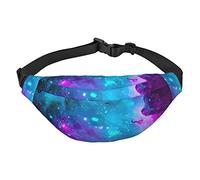 Marsupio viola Star Sky&** di grandi dimensioni con 3 tasche con cerniera. È possibile trasportare telefoni cellulari di tutte le dimensioni per esercizi all'aperto., Multicolore, Taglia unica, Zaini