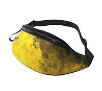 Marsupio Yellow Black Gradient Tie-Dye Marsupi Alla Pratica Borse A Tracolla Leggera Marsupi Per Escursionismo Ciclismo Running