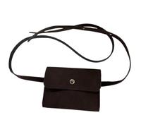 Marsupy - Borsa da golf in pelle PU leggera, per borse da golf portatili, palline da golf alla con cinturino da tè da golf regolabile in tela, tela, Caffè scuro, Consulte la descripción