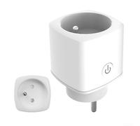Mart Presa WiFi, 16A Monitoraggio Energia Controllo Vocale Per Alexa Remote App Control Funzione di Programmazione 2.4GHz Connessione WiFi Bianco