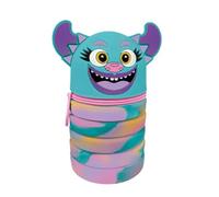 Marta da Legare Astuccio Allungabile Seven Mitama in Silicone per la Scuola, Portapenne Estensibile a Soffietto con Zip per Bambini, 3+Anni, Celeste, 063703