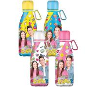 Marta da Legare Borraccia Bicolor Me Contro Te Lui e Sofì 430ml Leggera e Compatta, Bottiglia per Bambini senza BPA con Moschettone, Idea Regalo,Modelli Assortiti