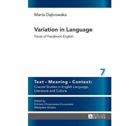 Marta Dąbrowska Variation in Language (Copertina rigida)