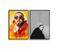 MArtDesign 2 poster su tela con il rapper Mac Miller, decorazione moderna per camera da letto, ufficio, palestra, regalo, 30 x 45 cm, stile 3