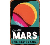 Marte Il Pianeta Rosso Retrò Fantasy Viaggio Spazio Sistema Solare Scienza Mappa Bambini Galassia Grafico Classe Grafico Terra Immagini Pianeti Esterni Hubble Astronomia Nasa Via Lattea Metallo