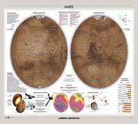 Marte. Luna. Carta murale astronomica - AA.VV.