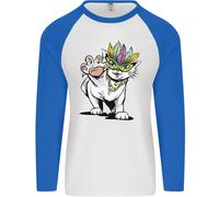 Martedì Grasso Festival Gatto Uomo L/S Baseball T-Shirt