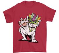 Martedì Grasso Festival Gatto Uomo T-Shirt 100% Cotone