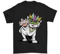 Martedì Grasso Festival Gatto Uomo T-Shirt 100% Cotone