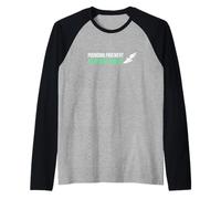 Martellante Pavement per Trovare Il Mio Pace Lungo Distanza Runner Maglia con Maniche Raglan