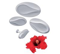 Martellato : ibiscus : set 4 stampi ad espulsione fondente