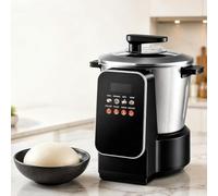 Martellatrice Elettrica Per Yam,Robot Da Cucina Swallow Maker Da 6 Litri | Touch Screen A Led,Facile Da Pulire,Acciaio Inossidabile, Funzione Timer Per Cibo Africano,Banku,Ugali,Amala,Semolino