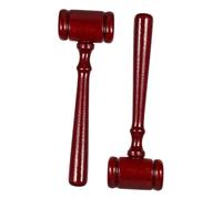 Martelletto da giudice da 2 pezzi, martelletto da tribunale, pregevole fattura, comoda impugnatura for feste in costume da giudice, aste, eventi di vestire