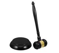 Martelletto da giudice leggero e portatile in legno massello, martello da tribunale riutilizzabile for banditore avvocato presidente studente di giurisprudenza maglio in legno