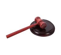 Martelletto del giudice e set base in legno con martello in legno massiccio, design robusto for banditori, aule di tribunale, avvocati e collezionisti Martelli da carpentiere