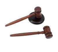 Martelletto di Legno per Giudice e Vendita, Nero Vintage | Suono Netto e Pratico, Resistente a Deformazioni e Rotture, per Tribunale e Vendite