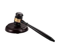Martelletto e blocco in legno per asta di giudici e avvocati, elegante accessorio da scrivania per presidente del club locale, decorazione domestica, set piccolo multiuso