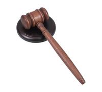 Martelletto in legno vintage con impugnatura comoda e base, martello in stile retrò for giudici banditori aule di tribunale uso ed esposizione di avvocati Martelli da carpentiere