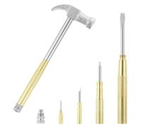 Martelletto | Kit Martello da Campeggio,Cacciavite Antiscivolo Mazzetta Attrezzo Resistente per Forgiatura Creazione di Gioielli Lavorazione dei Metalli Falegnameria Edilizia Campeggio