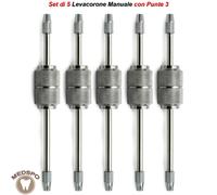 Martelletto Levacorone Doppio Manuale Strumenti per Corone Leva Ponti Protesi CE