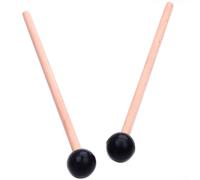 Martelli a percussione per tamburi in acciaio Punte silenziose Albero in wengè per attività per bambini Educazione musicale Outdoor Garden Practice 145 mm