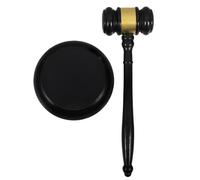 Martelli da giudice in legno, Martelletto In Legno for Asta E Corte Nero Misure Multiple