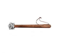 Martello a forma di pugno, in acciaio inox lucidato, anti-piegatura, manico in legno intarsiato in ferro, per auto, esterni, casa, ornamento decorativo (osso)