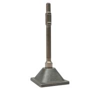 Martello ad aria compressa, accessorio per compressore a pavimento, inserto | Martello ad aria compressa con gambo e piastra in acciaio 406CR trattato termicamente da 1-1/8", attacco esagonale per