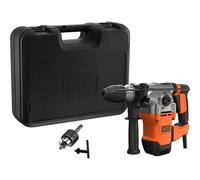 Martello Black & Decker BEHS03K-QS SDS-Plus 1.250 W 3 modalità 3,7 J 13 mm con chiave/manico e custodia