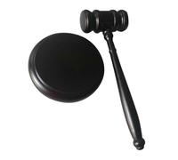 Martello da asta, Set di martelletto in legno e blocco sonoro for giudice di diverse dimensioni for asta in aula(Set a)