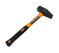 Martello da Banco Tipo Tedesco Martello da Fabbro 1000G con Testa Forgiata in Acciaio e Mazza in Vetroresina Martello da Meccanico con Manico Ergonomico Antiscivolo