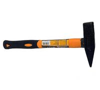 Martello da Banco Tipo Tedesco Martello da Fabbro 300G con Testa Forgiata in Acciaio e Mazza in Vetroresina Martello da Meccanico con Manico Ergonomico Antiscivolo