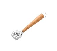 Martello da carne con manico in legno in acciaio inox, batticarne ergonomico per bistecche e pollame