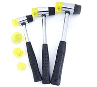 Martello da carpentiere, 1 pezzo di testa martello in gomma gialla da 25/30/35 mm