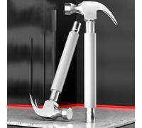 Martello da carpentiere con manicotto per installazione di aria condizionata, strumento multifunzionale in acciaio al carbonio con presa per elettricisti (argento, 14 mm)