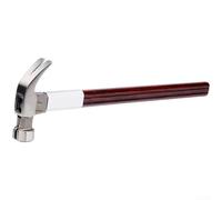 Martello da carpentiere curvo da 15 cm con testa magnetica, manico isolato in legno duro per una presa sicura e struttura in acciaio al carbonio per varie attività di chiodo e carpenteria (angolo