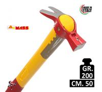 MARTELLO DA CARPENTIERE MASS INGEGNERE 200GR MANICO FIBRA 50 CM DOPPIA CALAMITA
