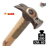 MARTELLO DA CARPENTIERE MASS INGEGNERE 200GR MANICO LEGNO 60 CM FIORETTO C/CAL